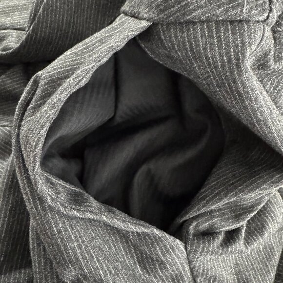 Talbots Heritage Pants 20W Gray Pinstripe Striped Polyester Blend NWT‎ PT-2550 - Picture 6 of 13